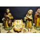 Vintage Manor House Hand Painted 13 Piece Nativity Set - Made in Japan