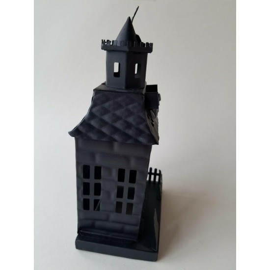 Pottery Barn Haunted Halloween Houses Metal Small Meduim Large S/3 #4645A