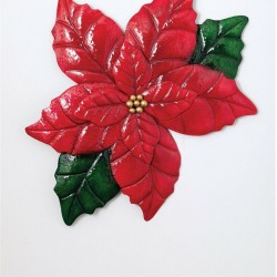 Poinsettia Wall Sculpture Large 37