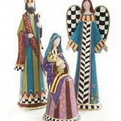 Mackenzie Childs Holy Family  Retired Nativity Set