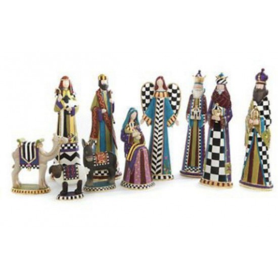 Mackenzie Childs Holy Family  Retired Nativity Set