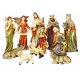 Large 60cm 11 Piece Hand Painted Resin Christmas Nativity Scene Indoor Outdoor