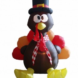 6 Foot Thanksgiving Inflatable Turkey