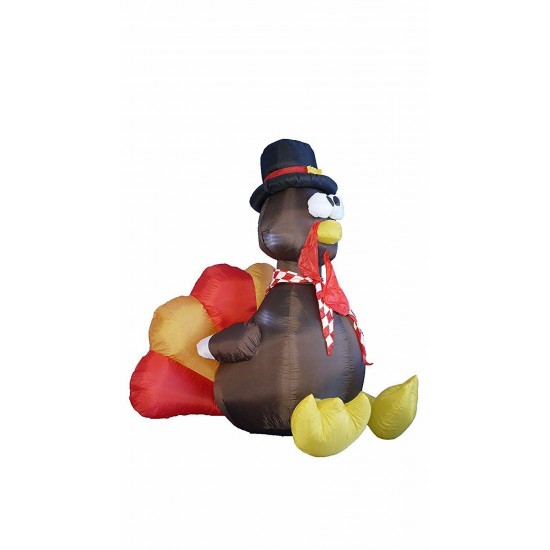 6 Foot Thanksgiving Inflatable Turkey