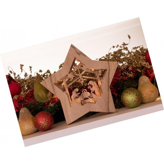 Star Shaped Nativity by Clever Creations | Collectible Religious Christmas Sc...