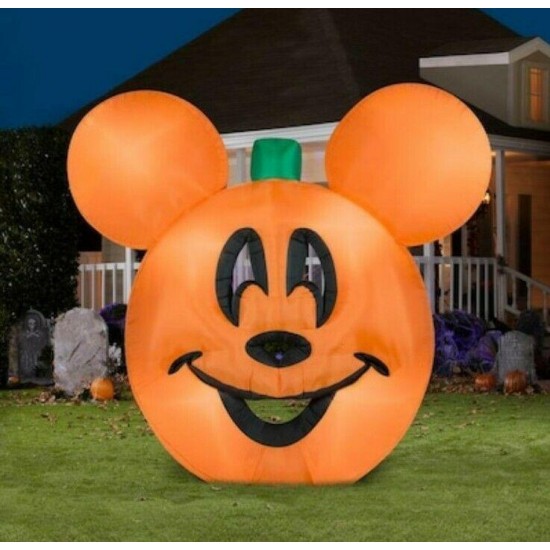 NEW Gemmy Halloween Disney 9.5-ft x 9.5-ft Lighted Mickey Mouse Inflatable