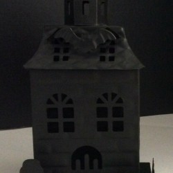 Pottery Barn Haunted House with Bats Halloween New