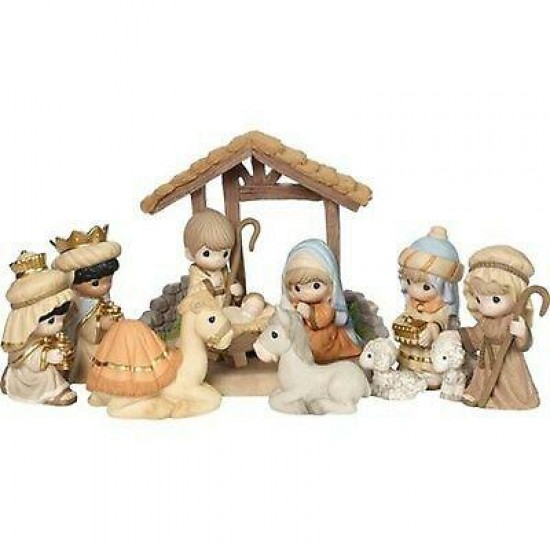 NEW Christmas Nativity Jesus PRECIOUS MOMENTS 181034 O Come Let Us Adore Him