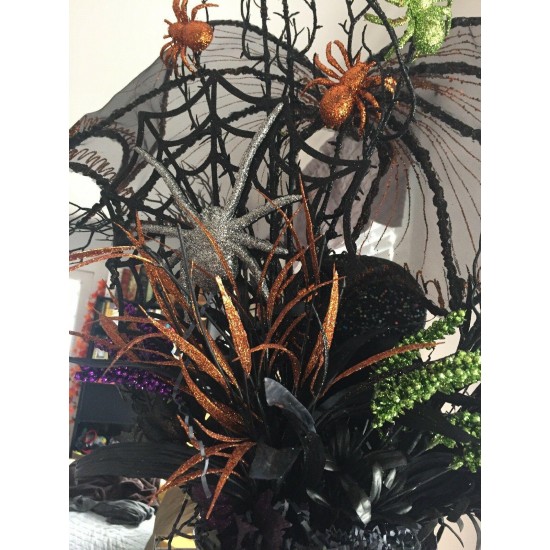 Halloween Skelton Centerpiece... Handmade...NEW