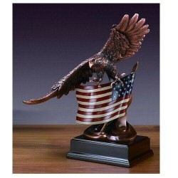 Treasure Of Nature 13x15.5 Eagle w/American Flag