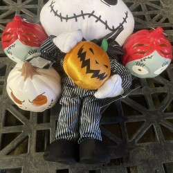 Disney's Nightmare Before Christmas Light Up Halloween Pumpkins & Porch Greeter