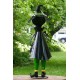 5ft Tall Metal Witch with Broom Stick Halloween Figurine Decoration