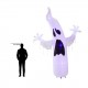 HALLOWEEN INFLATABLE DECOR 12 Ft White Ghoul Ghost LED Lights Lightshow