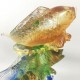 Amore Jewell Go Forward Fish Fengshui ornamen Home Office Liuli Crystal Glass