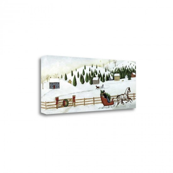 Christmas Valley Sleigh by David Carter Brown, Gallery Wrap