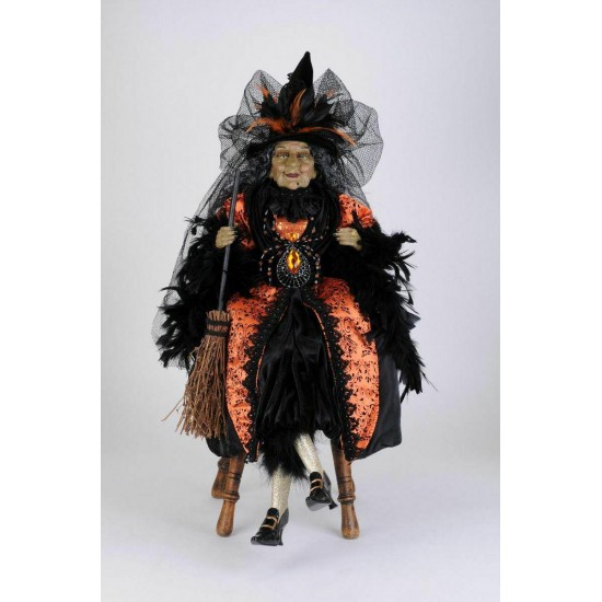 Karen Didion Amber Sitting Witch (HA26-07)