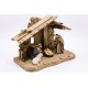 Solid Maple Nativity Scene with 4 Figurines Hand painted