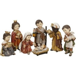 Mark Roberts 2020 Collection Children Nativity 10-Inch Set of 7 Figurines