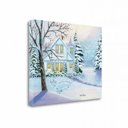 Tangletown Fine Art 'Christmas Snow Angels' Print on Wrapped Canvas