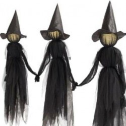 Set of 3 Halloween Haunted House Indoor Outdoor Glowing Face Witches Props