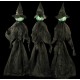 Set of 3 Halloween Haunted House Indoor Outdoor Glowing Face Witches Props