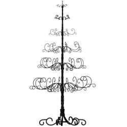 10 FOOT Metal Tree Alternative Ornament Display, Christmas Holiday, 6 tier level