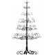 10 FOOT Metal Tree Alternative Ornament Display, Christmas Holiday, 6 tier level