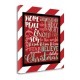 Candy Striped Christmas Subway by Jo Moulton, Gallery Wrap  24