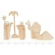 Nativity Scene Figures Die Annunciation Assortment 3 (5) Height = 4 11/32in New