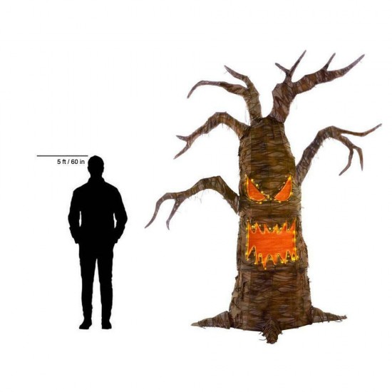 Home Accents Holiday Halloween Decoration 8 FT Giant Sized 60 LED Spooky Tree