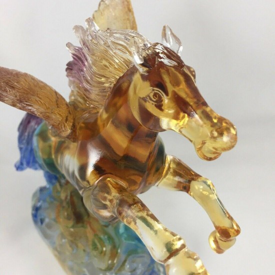 Amore Jewell Flying Horse Christmas ornament decoration Liuli Crystal Glass Gift