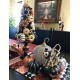 FANCY HALLOWEEN PUMPKINS TREE SCARY SKELETON  SKULL CENTERPIECE TABLE DECOR