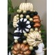 FANCY HALLOWEEN PUMPKINS TREE SCARY SKELETON  SKULL CENTERPIECE TABLE DECOR