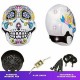 6Ft Halloween Inflatable Sugar Skull Yard Decoration Super Bright Internal Light