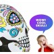 6Ft Halloween Inflatable Sugar Skull Yard Decoration Super Bright Internal Light