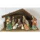 St Nicholas Square Village ~ Nativity Scene 10 Pc Set Porcelain