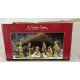 St Nicholas Square Village ~ Nativity Scene 10 Pc Set Porcelain