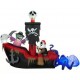 NEW - Gemmy Animated 6.5-ft x Lighted Pirate Ship Halloween Inflatable