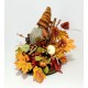 GNOME FUN CENTERPIECE FALL HARVEST THANKSGIVING LARGE ARRANGEMENT HANDMADE NEW