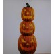 2.5 ft Halloween Animated Light Up Eerie Laughing Pumpkin Stack Trio BN VIDEO