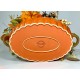 PUMPKIN LARGE CERAMIC CENTERPIECE FALL HARVEST THANKSGIVING TABLE DECORATION