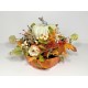 PUMPKIN LARGE CERAMIC CENTERPIECE FALL HARVEST THANKSGIVING TABLE DECORATION