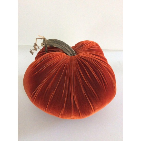 14” Bittersweet Original Velvet Plush Pumpkin Autumn Harvest Halloween Thanksgiv