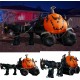 Inflatable GRIM REAPER Driving Pumpkin Carriage Halloween Decoration 11.5Ft Long