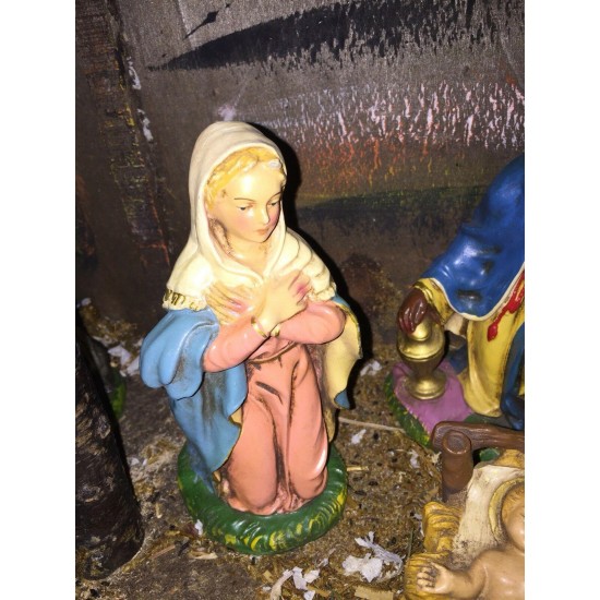 Nativity Set  Vintage15 Pieces Made In Italy