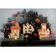 MARTHA STEWART LARGE LED LIGHTED DIE CUT WOODEN HALLOWEEN HAUNTED VILLAGE NEW