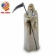 6 FT Grim Reaper Halloween Decoration Animated LED Standing Skeleton Moving Jaw