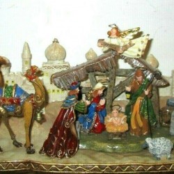 Christmas Nativity Scene amazing rare size 20