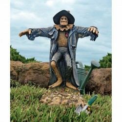 Scarecrow Statue Halloween Outdoor Yard Decoration Prop Sculpture Scary Lawn Art