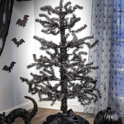 5 Ft Animated Twisting Branches SpOoKy Black Lighted Halloween TREE WATCH VIDEO